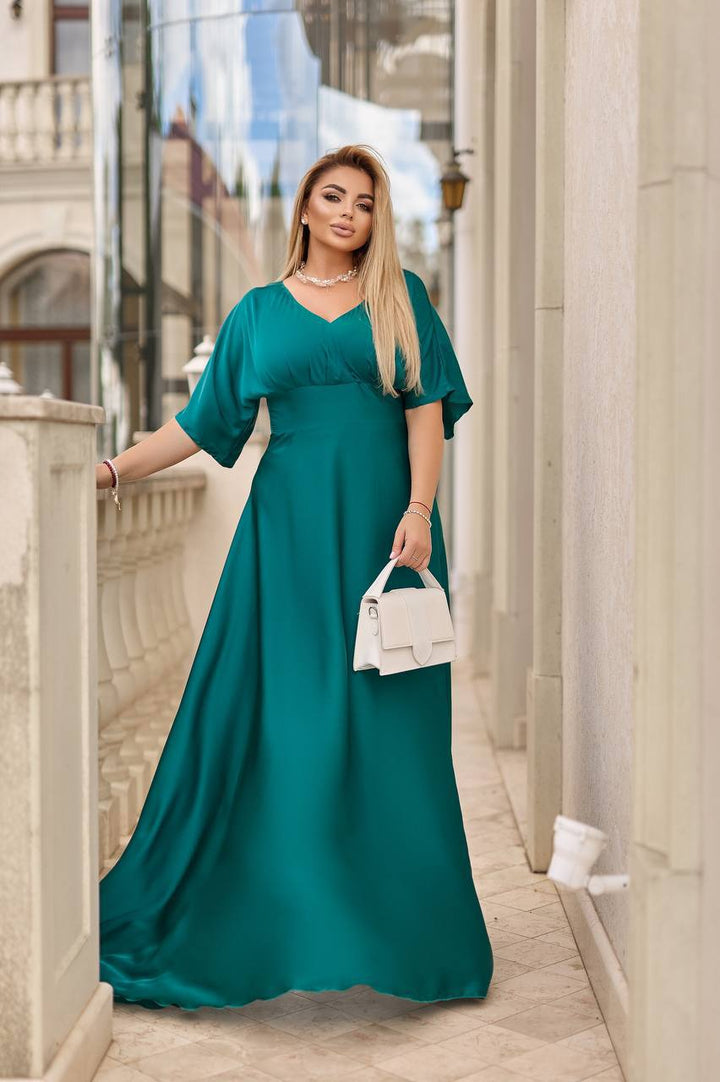 Дълга копринена рокля - Twiggy Shop