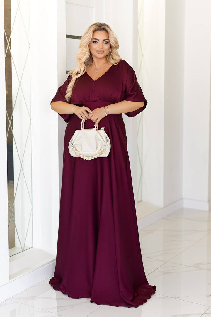 Дълга копринена рокля - Twiggy Shop