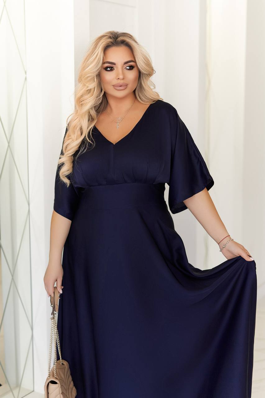 Дълга копринена рокля - Twiggy Shop