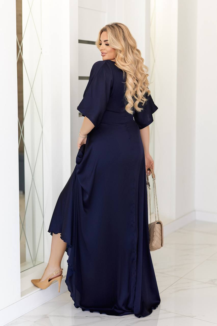 Дълга копринена рокля - Twiggy Shop