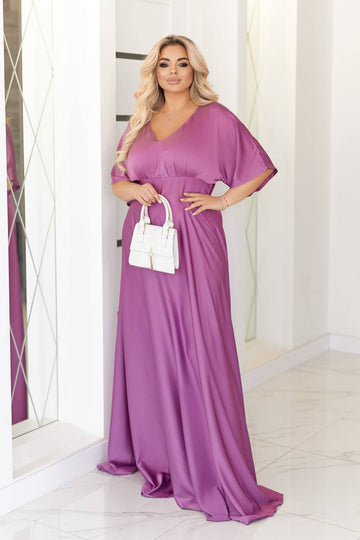 Дълга копринена рокля - Twiggy Shop