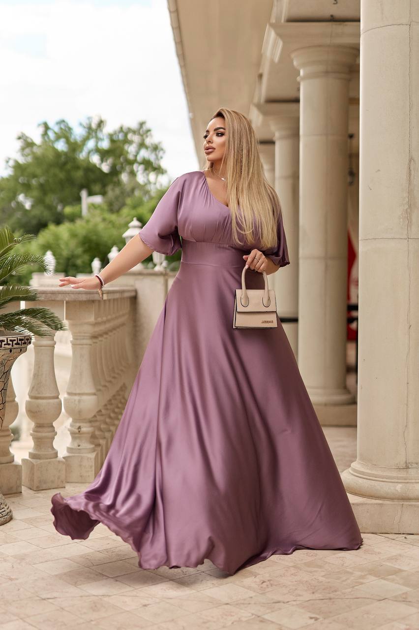 Дълга копринена рокля - Twiggy Shop