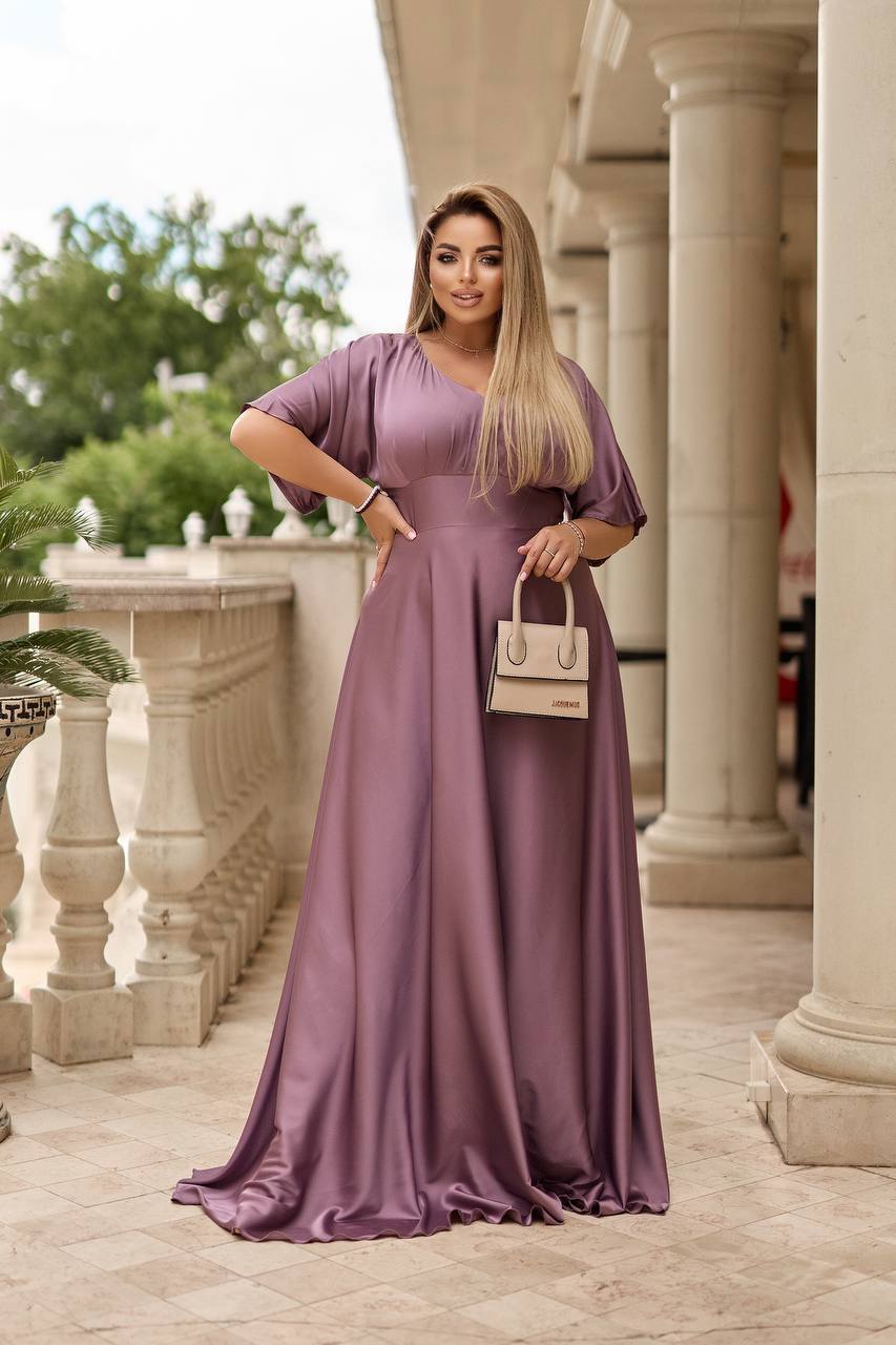 Дълга копринена рокля - Twiggy Shop