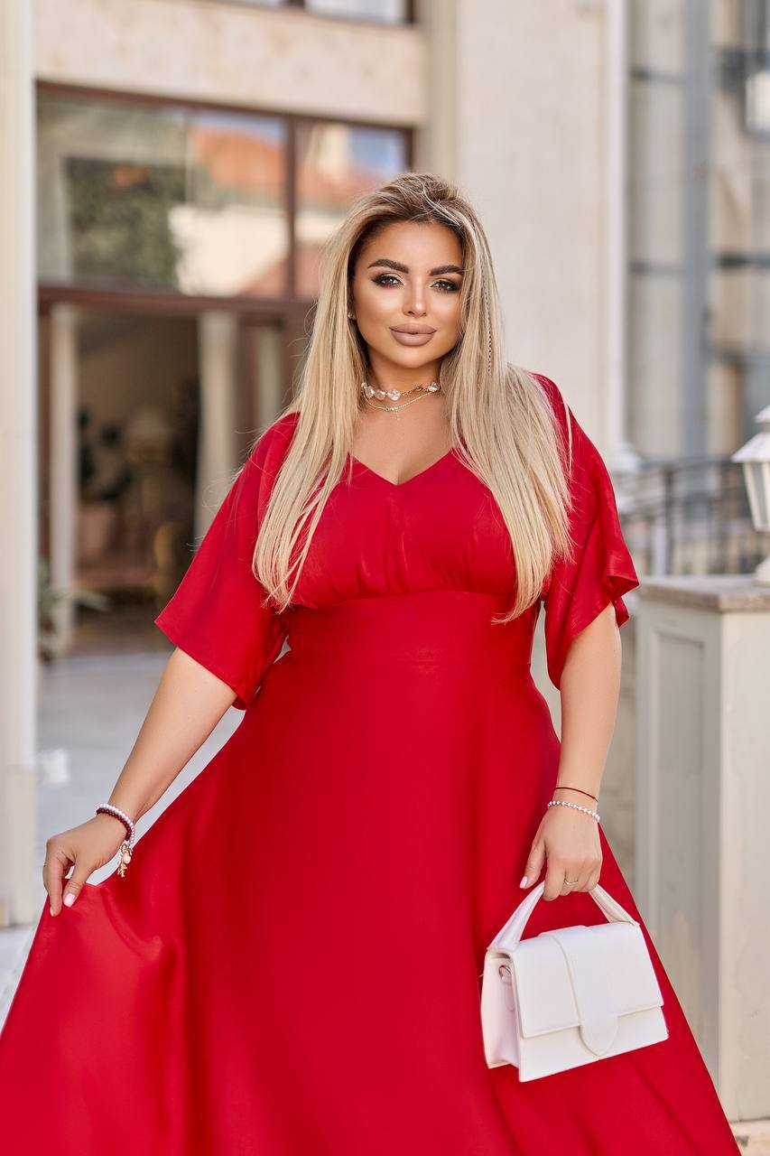 Дълга копринена рокля - Twiggy Shop