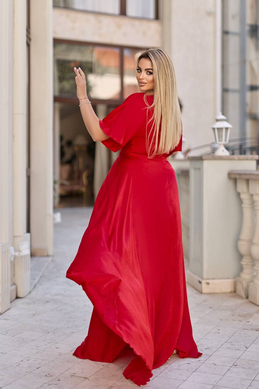 Дълга копринена рокля - Twiggy Shop