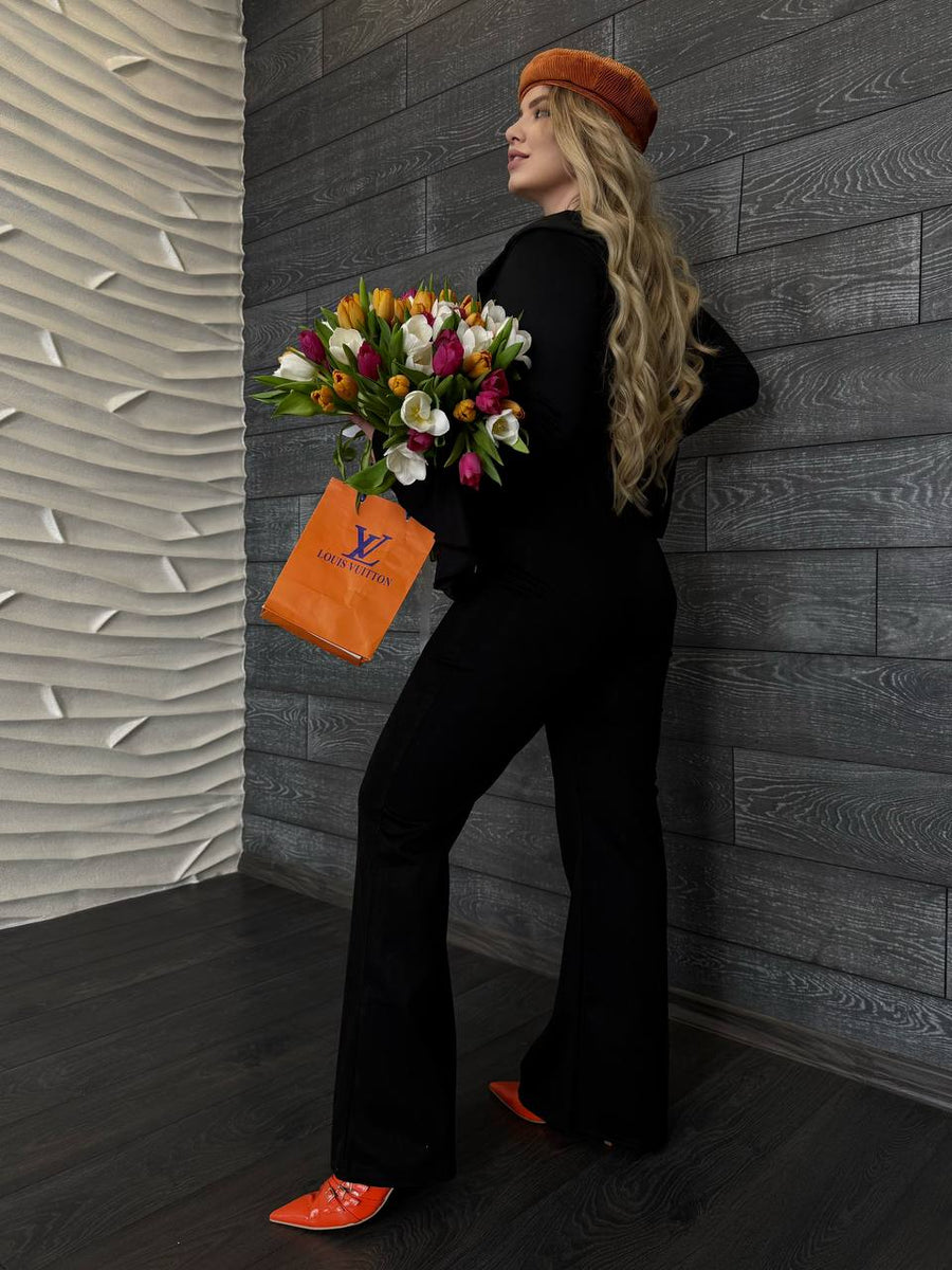 Блуза с тънки връзки и волани - Twiggy Shop