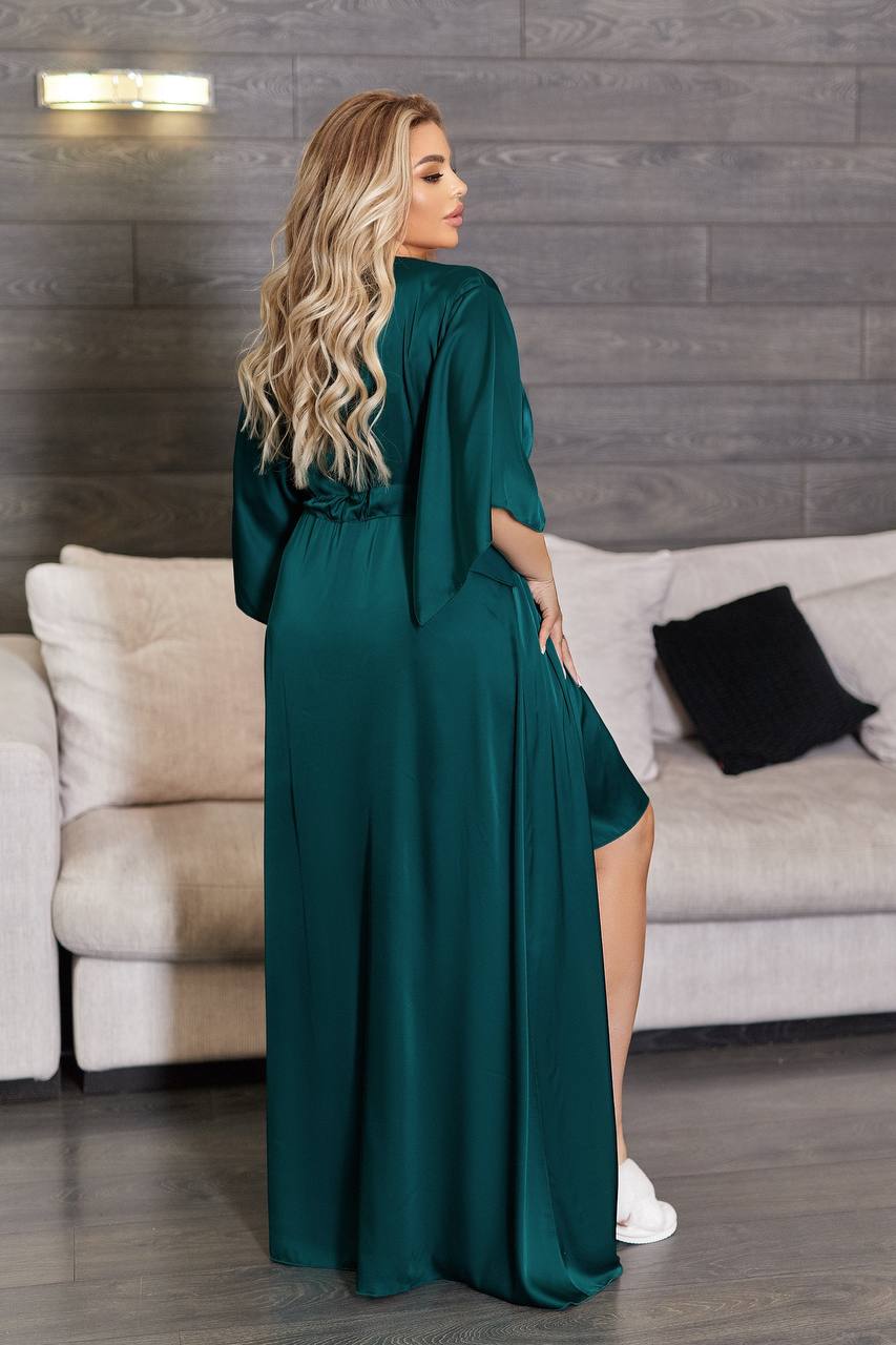 Домашен халат от коприна - Twiggy Shop