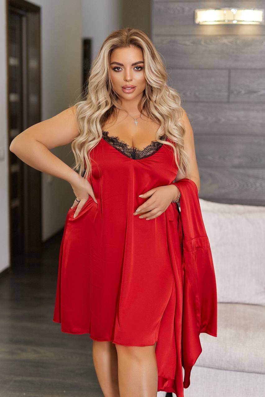 Нощница от коприна - Twiggy Shop