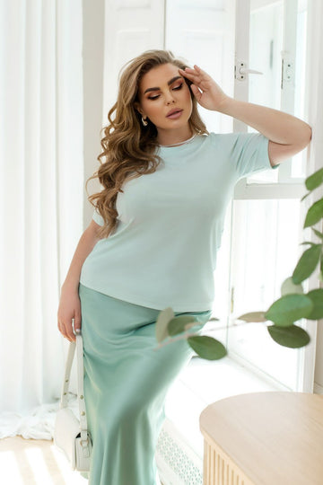 Тениска от рипсена материя - Twiggy Shop