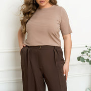 Тениска от рипсена материя - Twiggy Shop