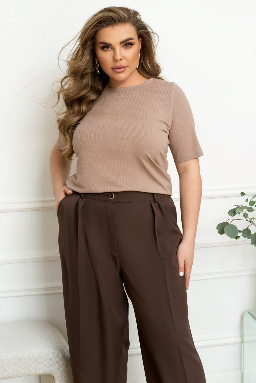 Тениска от рипсена материя - Twiggy Shop