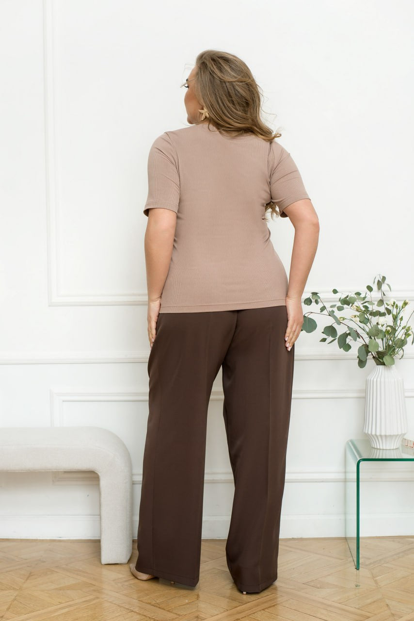 Тениска от рипсена материя - Twiggy Shop