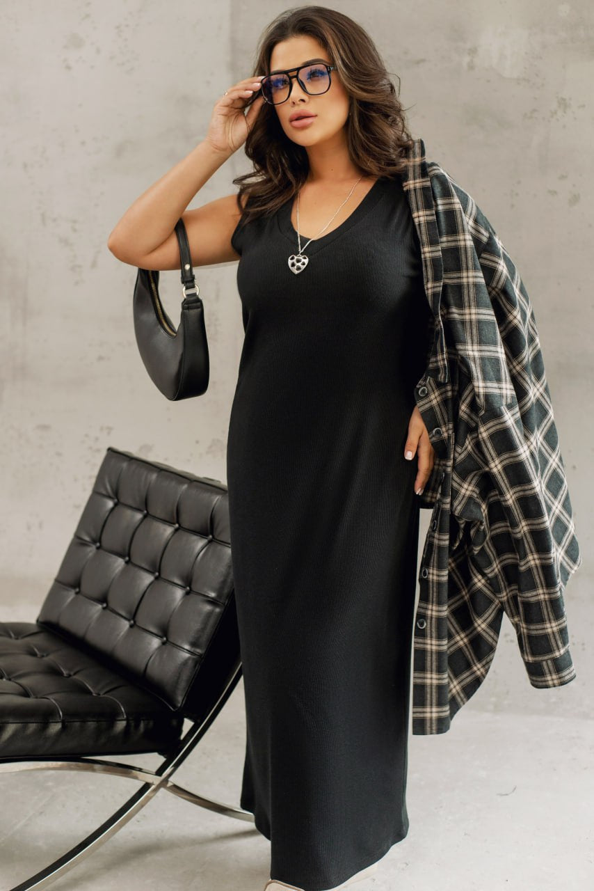 Семпла рокля от трикотаж - Twiggy Shop