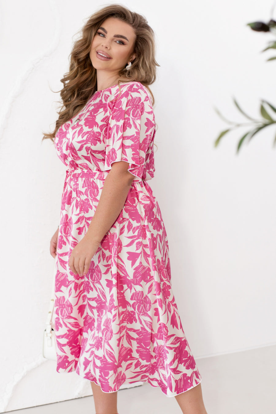 Копринена миди рокля - Twiggy Shop