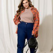 Дънки с висока талия и странични джобове - Twiggy Shop