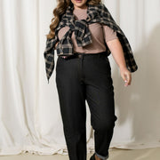 Дънки с висока талия и странични джобове - Twiggy Shop