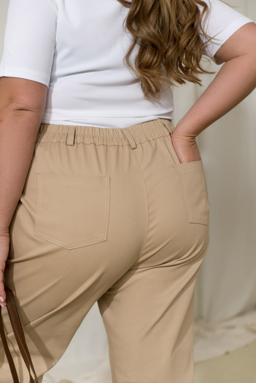 Дънки с висока талия и странични джобове - Twiggy Shop