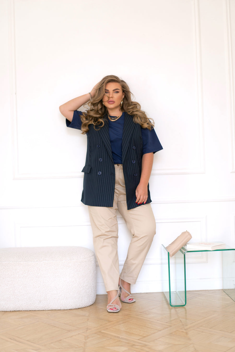 Дънки с висока талия и странични джобове - Twiggy Shop