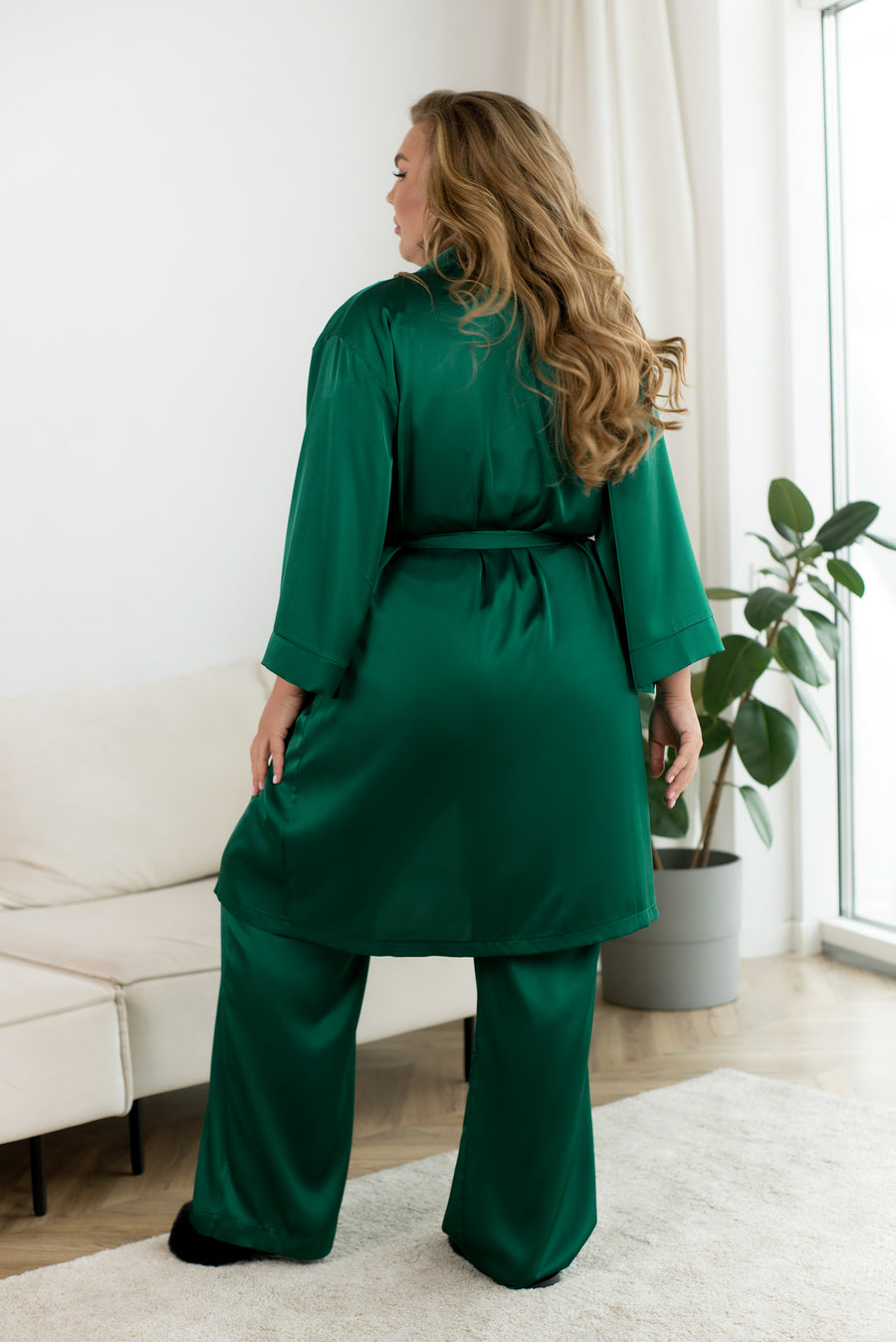 Копринена пижама в три части - Twiggy Shop