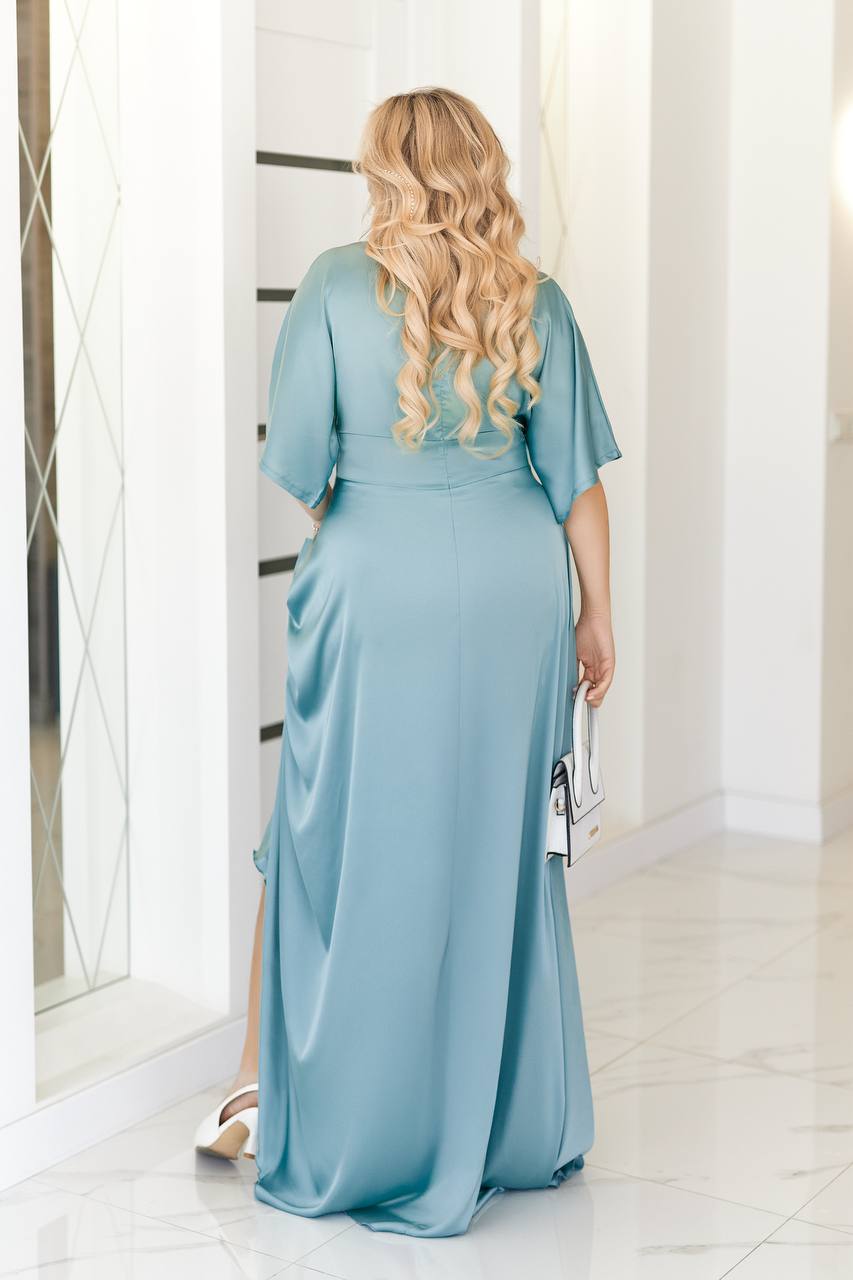 Дълга копринена рокля - Twiggy Shop
