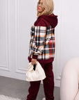 Ватиран комплект с карирано горнище - Twiggy Shop