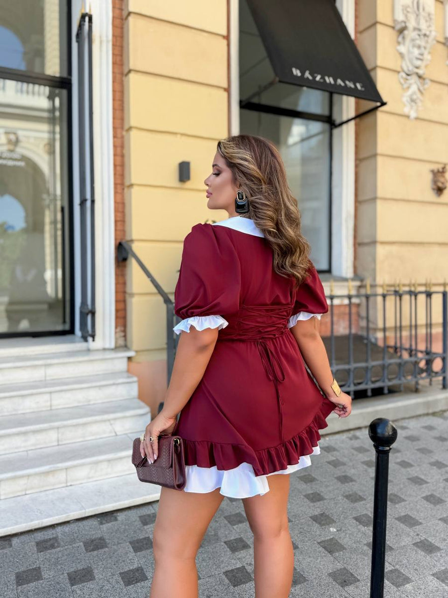 Къса рокля с яка - Twiggy Shop