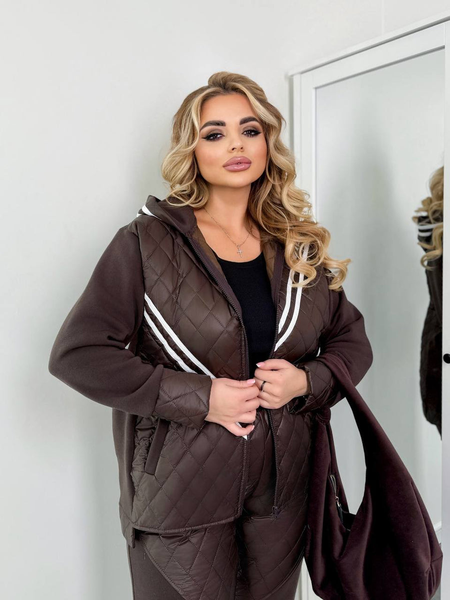 Топъл капитониран комплект - Twiggy Shop