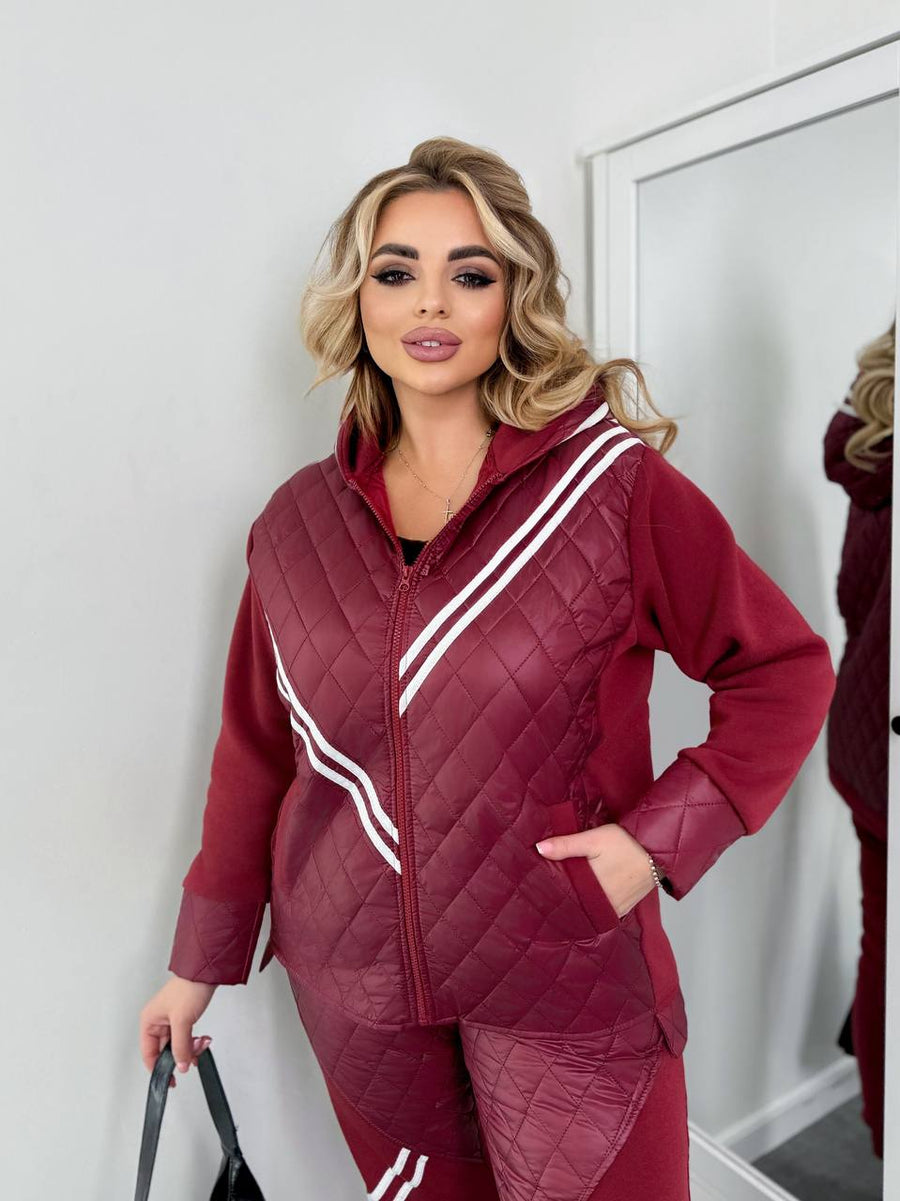 Топъл капитониран комплект - Twiggy Shop