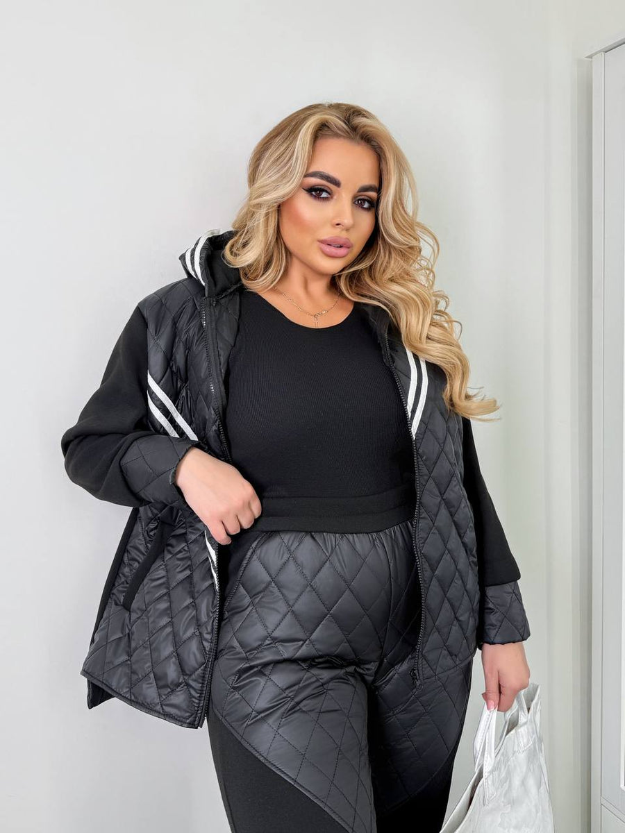 Топъл капитониран комплект - Twiggy Shop