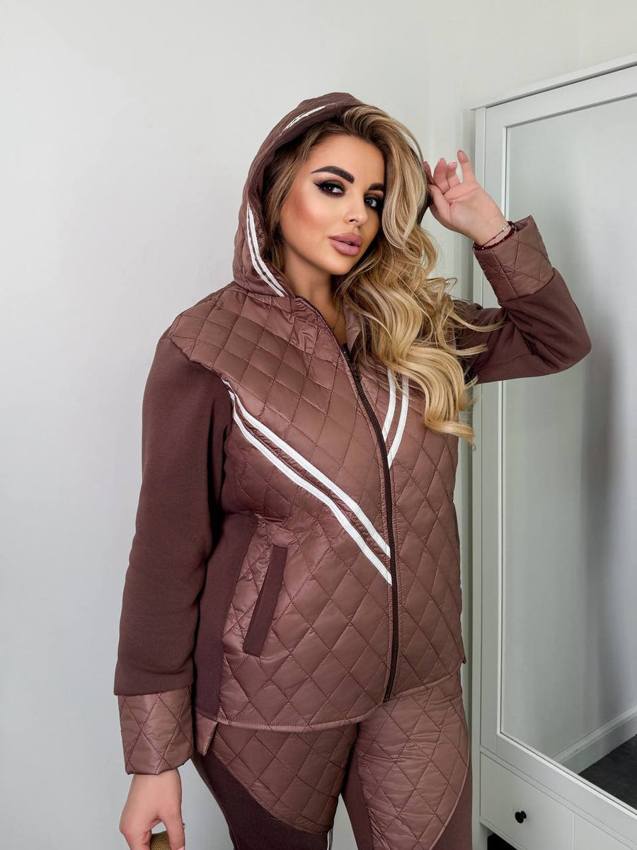 Топъл капитониран комплект - Twiggy Shop