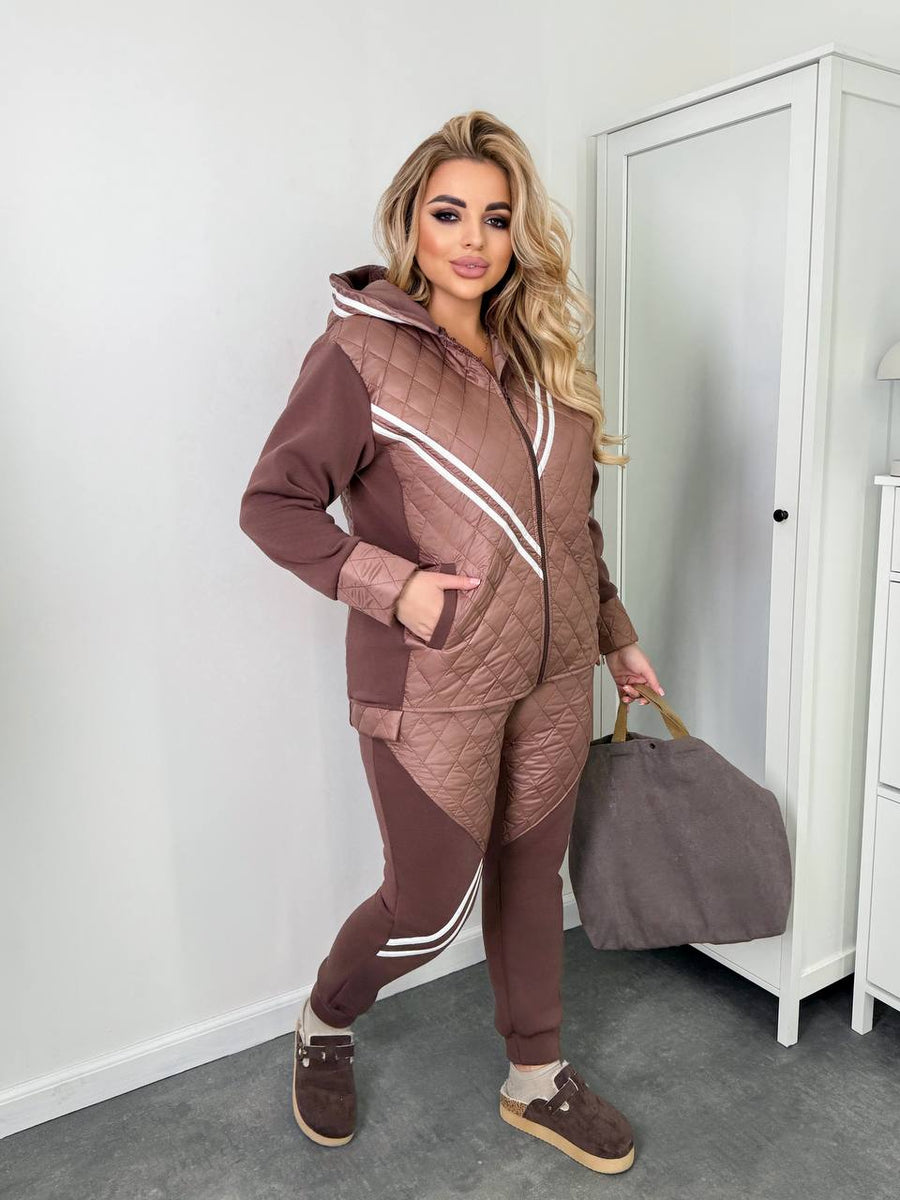 Топъл капитониран комплект - Twiggy Shop