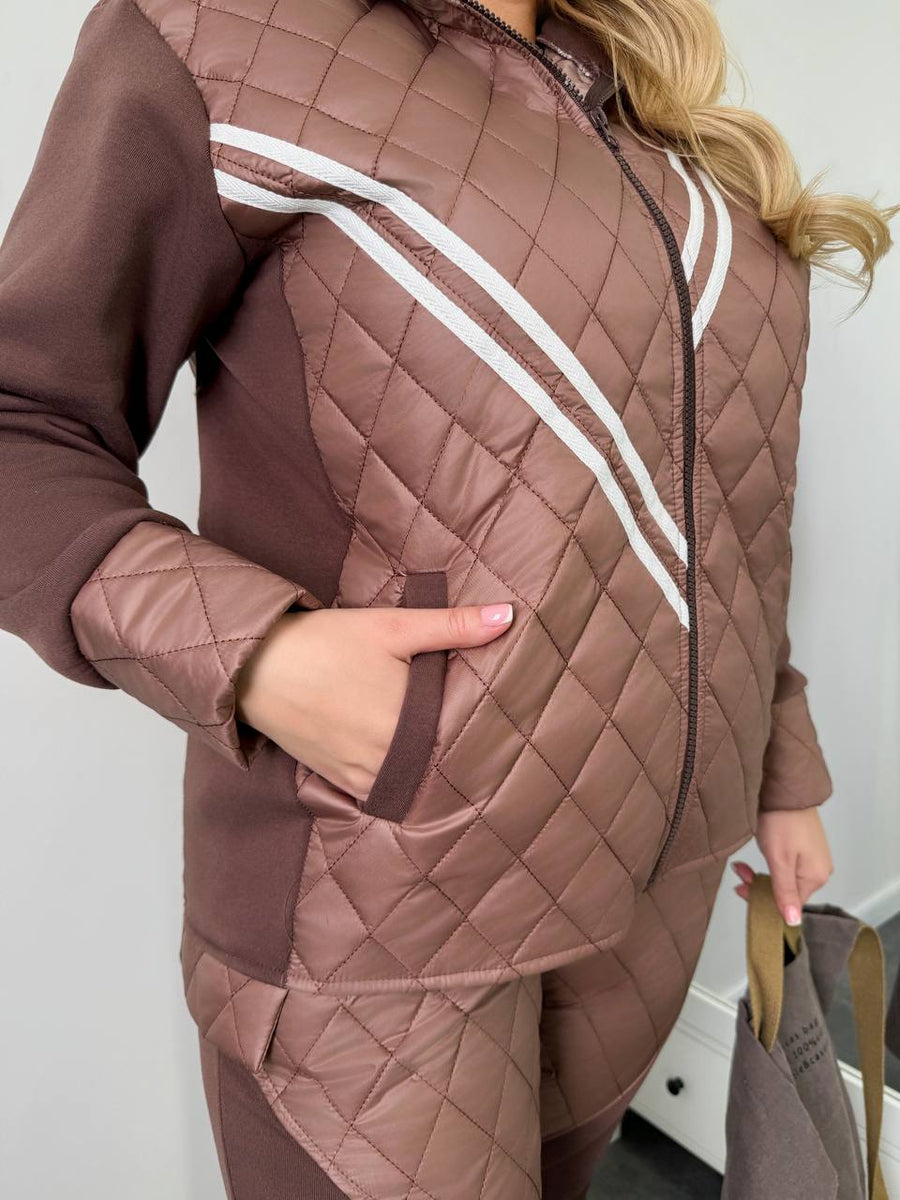 Топъл капитониран комплект - Twiggy Shop
