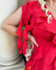 Къса рокля с волани - Twiggy Shop