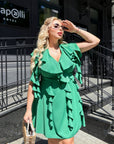 Къса рокля с волани - Twiggy Shop