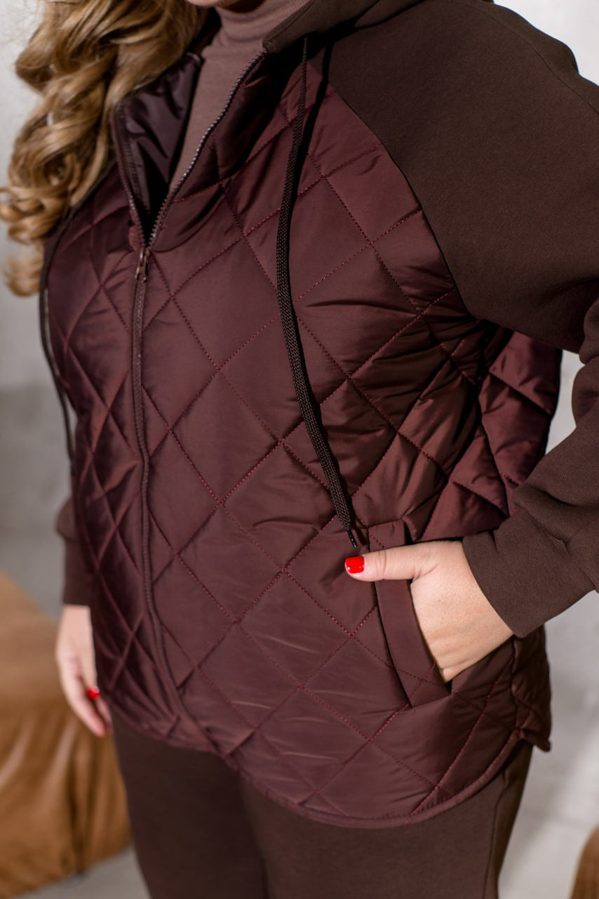 Топъл капитониран комплект - Twiggy Shop