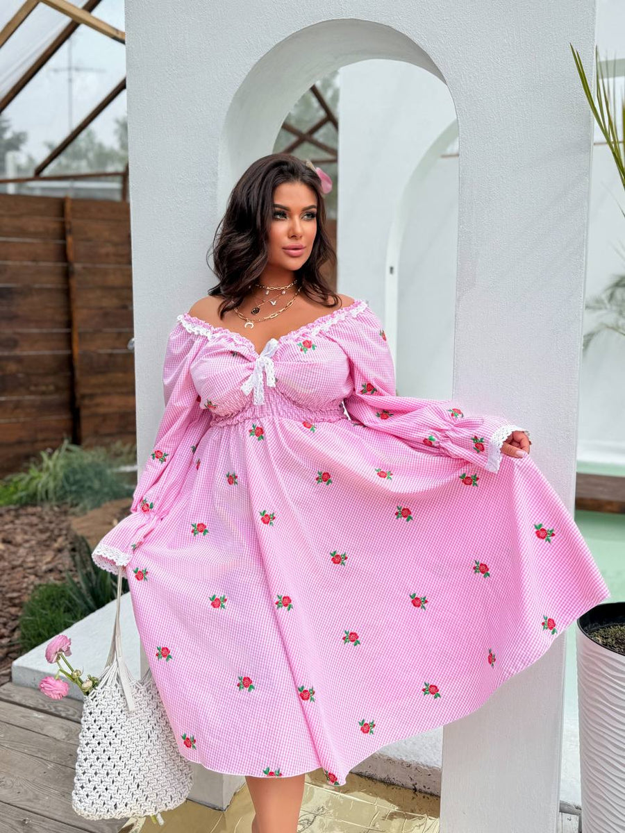 Рокля с бродерии - Twiggy Shop