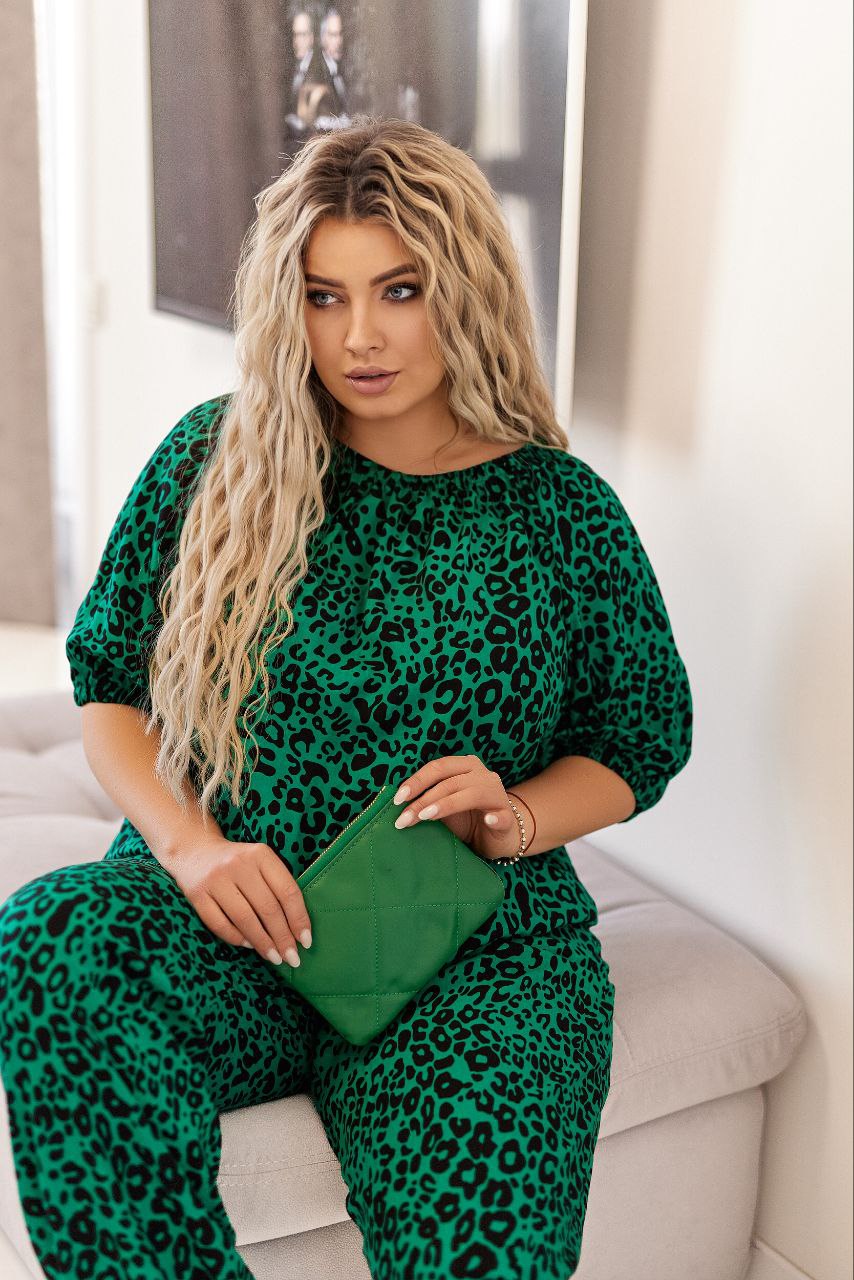 Принтиран памучен комплект - Twiggy Shop
