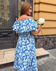 Дълга рокля с волани