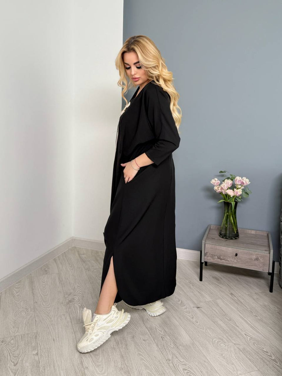 Принтирана дълга рокля