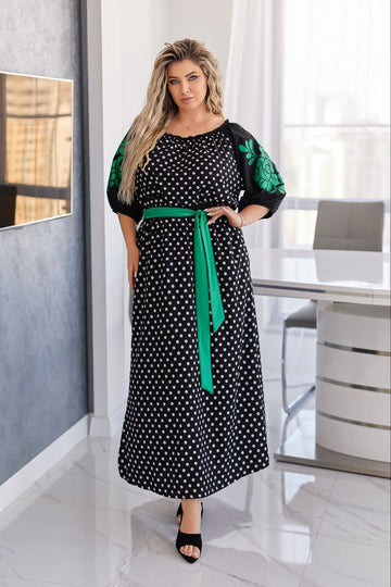 Рокля она точки с апликация - Twiggy Shop