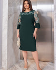Вталена рокля с мрежа - Twiggy Shop