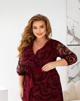 Рокля от мрежа с колан - Twiggy Shop