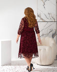 Рокля от мрежа с колан - Twiggy Shop