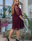 Рокля в свободна кройка от мрежа - Twiggy Shop