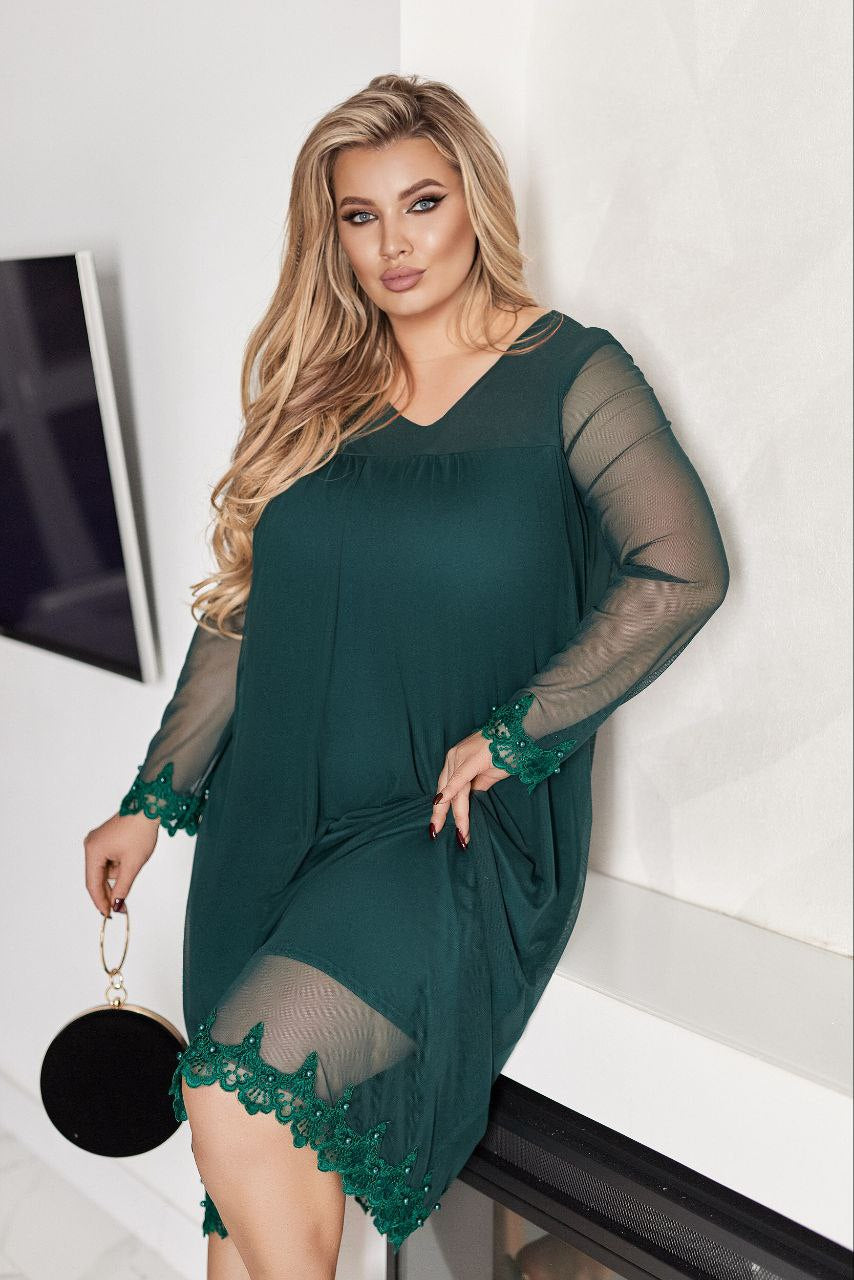 Вечерна рокля с тюл