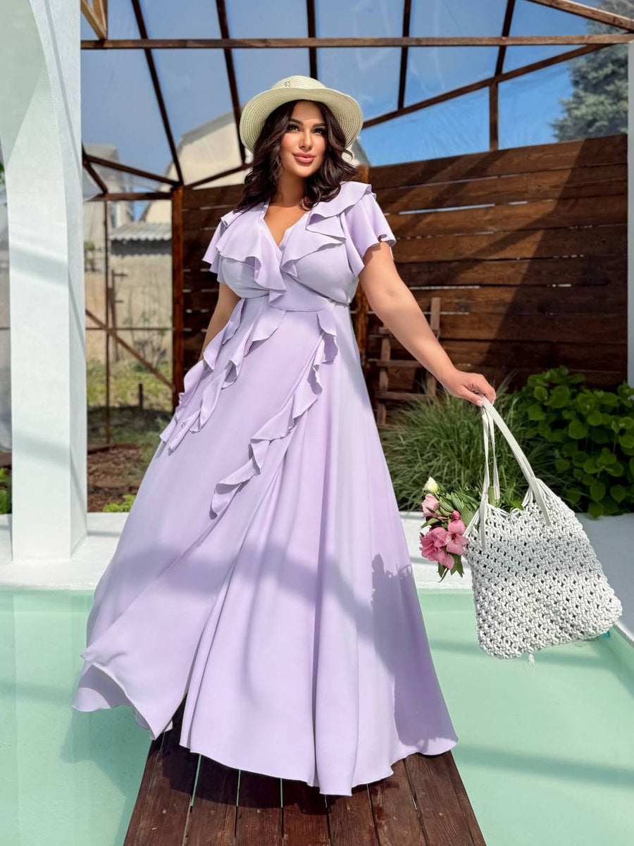 Дълга рокля с волани - Twiggy Shop