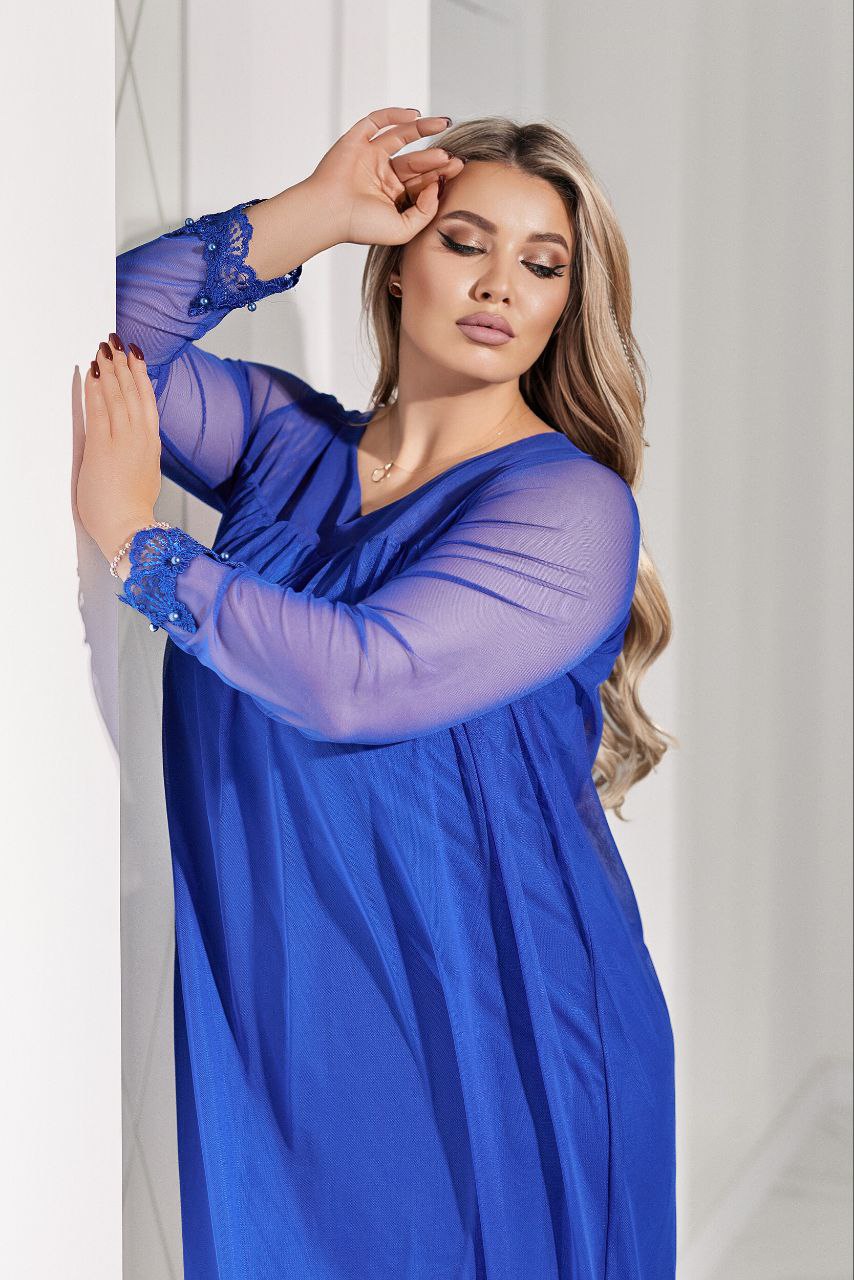 Вечерна рокля с тюл