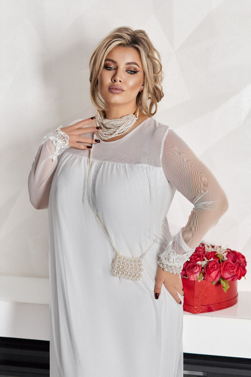 Вечерна рокля с тюл