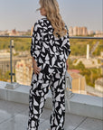 Принтиран комплект от риза и панталон - Twiggy Shop