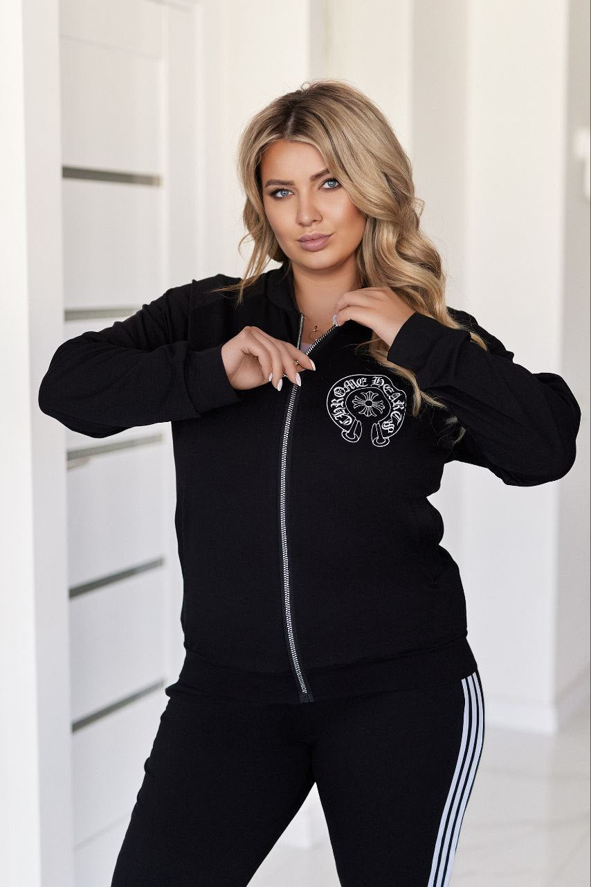 Комплект от трикотаж с ленти отстрани - Twiggy Shop
